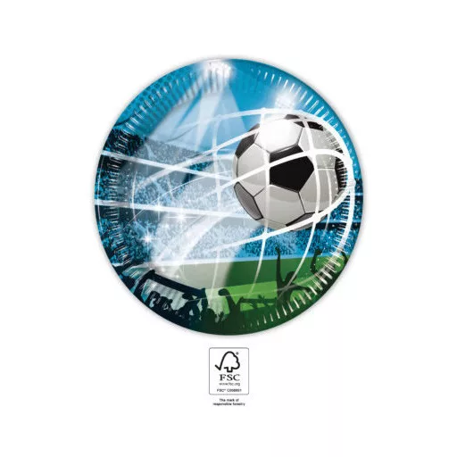 Soccer Fans, Focis papírtányér 8 db-os 20 cm FSC