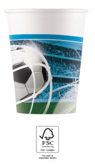 Soccer Fans, Focis papír pohár 8 db-os 200 ml FSC