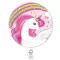 Unicorn Rainbow Colors, Unikornis papírtányér 8 db-os 20 cm FSC
