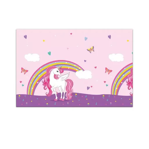 Procos Unicorn Rainbow Colors, Unikornis asztalterítő 120x180cm
