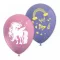 Unicorn Rainbow Colors, Unikornis léggömb, lufi 8 db-os