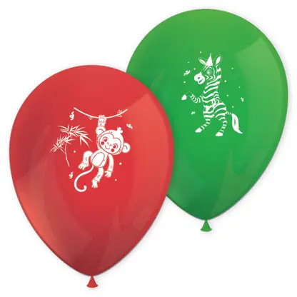 Jungle Balloons, Dzsungel léggömb, lufi 8 db-os