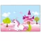 Procos  Unicorn Castle, Unikornis papír asztalterítő 120x180cm