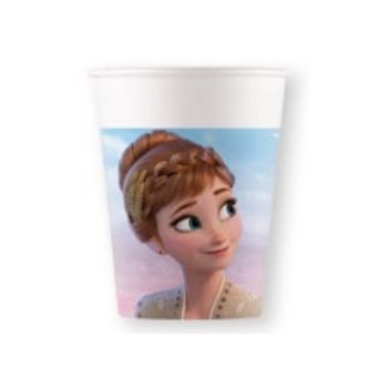   Disney Frozen II Wind Spirit, Disney Jégvarázs papír pohár 8 db-os 200 ml FSC