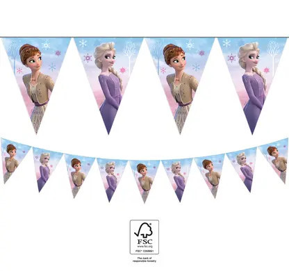 Disney Frozen II Wind Spirit, Jégvarázs zászlófüzér FSC 2,3 m