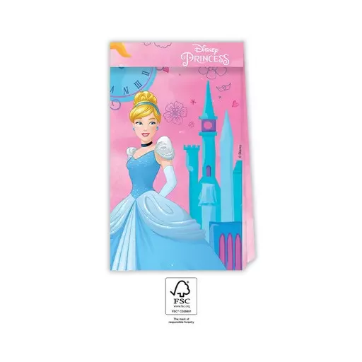 Disney Princess Live your Story, Hercegnők papírzacskó 4 db-os FSC