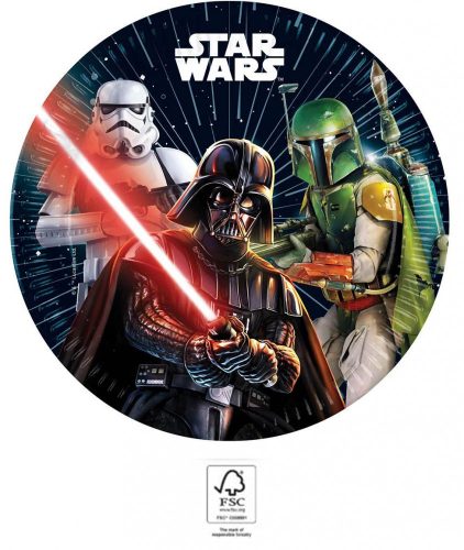 Star Wars Galaxy papírtányér 8 db-os 23 cm FSC