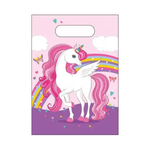 Unicorn Rainbow Colors, Unikornis ajándéktasak 6 db-os