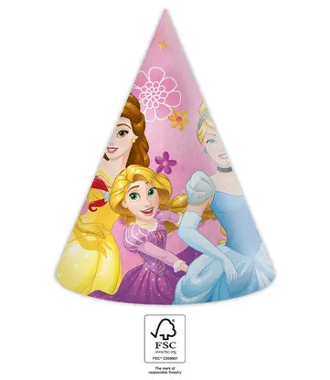 Disney Princess Live your Story, Hercegnők Parti kalap, csákó 6 db-os FSC