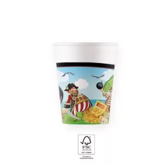 Island Pirates, Kalóz papír pohár 8 db-os 200ml