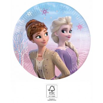  Disney Frozen II Wind Spirit, Disney Jégvarázs papírtányér 8 db-os 20 cm FSC