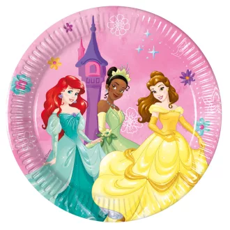   Disney Princess Live your Story Hercegnők papírtányér 8 db-os 20 cm FSC