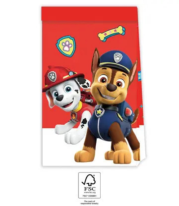 Paw Patrol Ready For Action Mancs Őrjárat papírzacskó 4 db-os FSC