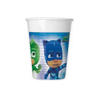 PJ Masks, Pizsihősök műanyag pohár 8 db-os 200 ml