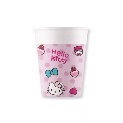 Hello Kitty Fashion papír pohár 8 db-os 200ml