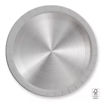 Next Generation Silver, Ezüst papírtányér 8 db-os 23cm FSC
