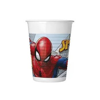 Pókember Crime Fighter műanyag pohár 8 db-os 200ml