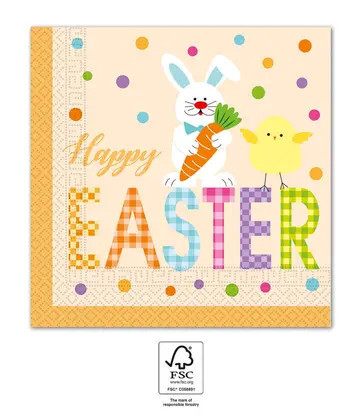 Easter Animals, Húsvét szalvéta 20 db-os