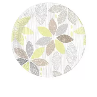 Foliage, Lomb papírtányér 8 db-os 23cm