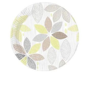 Foliage, Lomb papírtányér 8 db-os 23cm