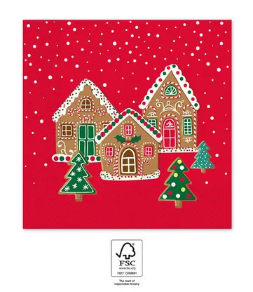 Gingerhouses, Karácsony szalvéta 20 db-os