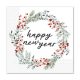 Happy New Year Wreath szalvéta 20 db-os (33x33cm) FSC