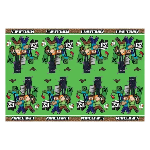 Minecraft műanyag asztalterítő 120x180 cm