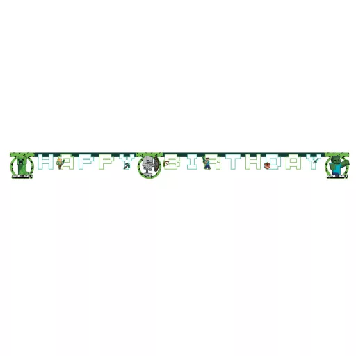 Minecraft Happy Birthday felirat FSC 2m