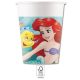 Disney Hercegnők, Ariel papír pohár 8 db-os 200 ml FSC