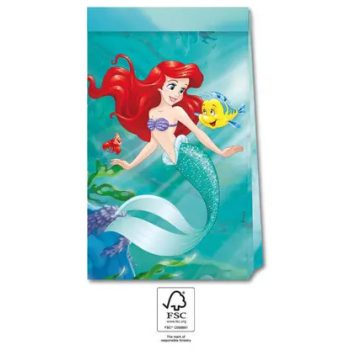   Ariel Curious, Disney Hercegnők, Ariel papírzacskó 4 db-os FSC