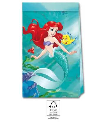 Ariel Curious, Disney Hercegnők, Ariel papírzacskó 4 db-os FSC