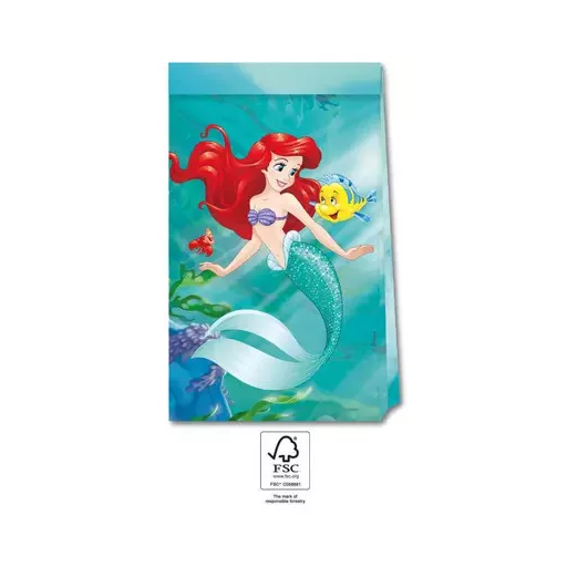 Ariel Curious, Disney Hercegnők, Ariel papírzacskó 4 db-os FSC