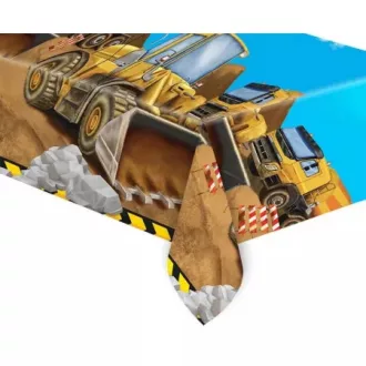   Construction, Építkezés műanyag asztalterítő 120x180 cm