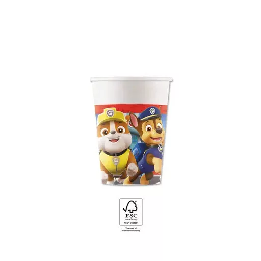 Paw Patrol Rescue Heroes, Mancs Őrjárat papír pohár 8 db-os 200 ml FSC