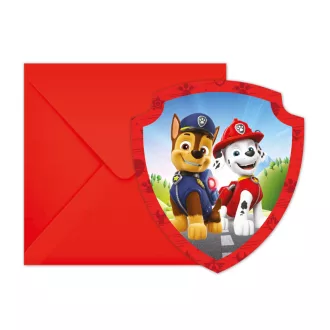   Paw Patrol Rescue Heroes, Mancs Őrjárat Party meghívó 6 db-os FSC