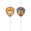 Paw Patrol Rescue Heroes, Mancs Őrjárat papír szívószál, 4 db-os szett