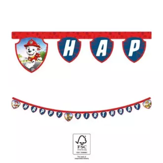 Mancs Őrjárat Rescue Heroes Happy Birthday felirat FSC 2m