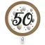 Milestone, Happy Birthday 50 papírtányér 8 db-os 23cm FSC