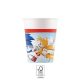 Sonic a sündisznó Sega papír pohár 8 db-os 200ml FSC