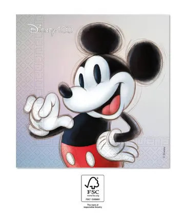 Disney Mickey 100 szalvéta 20 db-os