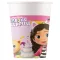 Gabby's Dollhouse, Gabi babaháza papír pohár 8 db-os 200 ml FSC