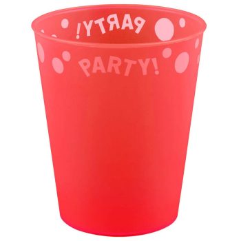 Red, Piros pohár, műanyag 250ml