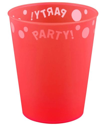 Red, Piros pohár, műanyag 250ml