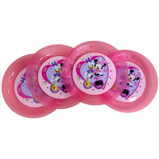 Disney Minnie Junior micro prémium műanyag tányér 4 db-os szett 21cm