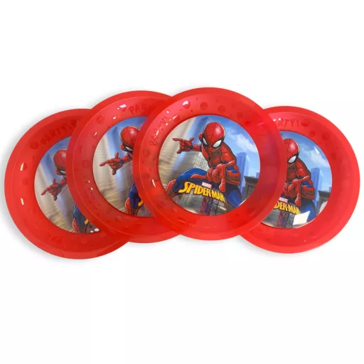 Pókember Crime Fighter micro prémium műanyag tányér 4 db-os szett 21cm