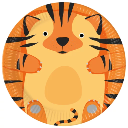 Állatos Zoo papírtányér 8 db-os 23cm FSC