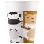 Állatos Zoo papír pohár 8 db-os 200ml FSC