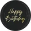 Happy Birthday Elegant papírtányér 8 db-os 23cm FSC