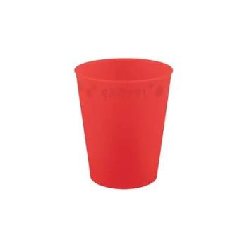 Piros Bright red micro prémium műanyag pohár 250 ml