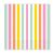 Színes Pastel Stripes szalvéta 20 db-os 33x33cm FSC
